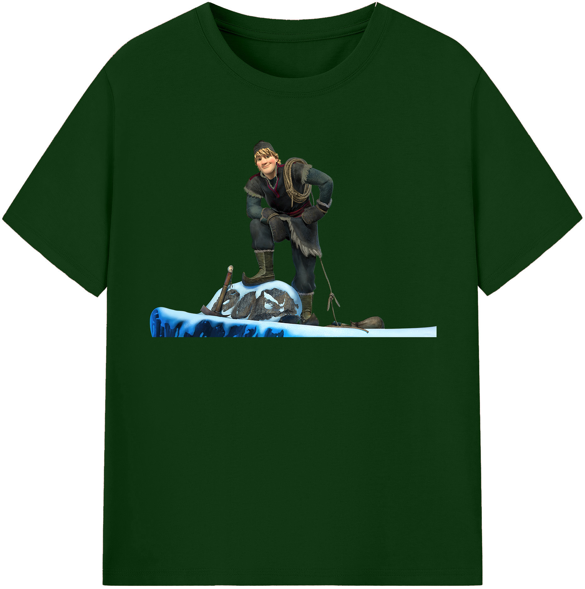 （画像用） アナと雪の女王 アンナ エルサ Frozen Anna Elsa 綿100％半袖Tシャツ（フロントプリント）